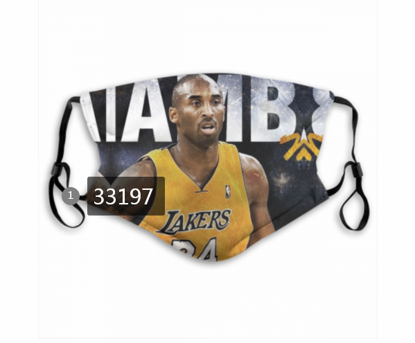 2021 NBA Los Angeles Lakers 24 kobe bryant 33197 Dust mask with filter